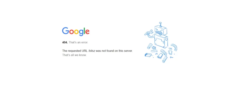 SEO google page 404