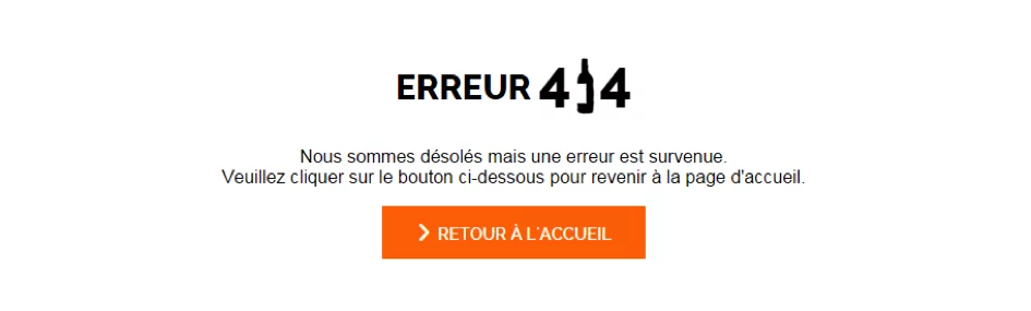 erreur 404 redirection migration
